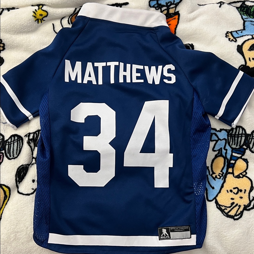 NHL Austin Matthew’s Blue Pet Jersey XL